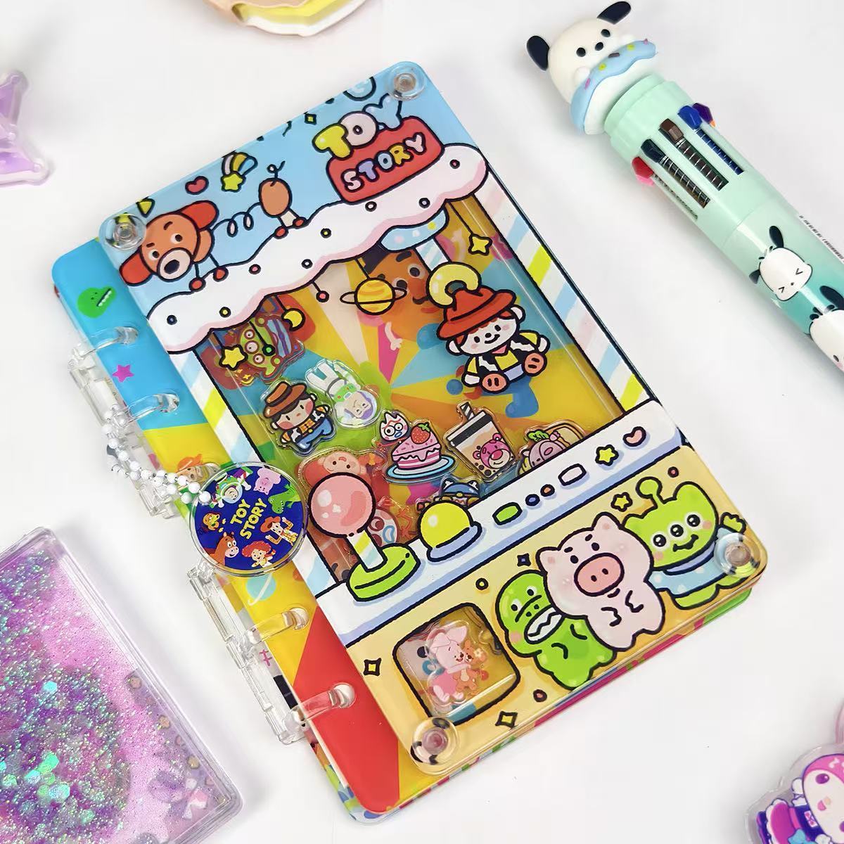 【Multi-Repurchase】Acrylic sheet shaker notebook (loose-leaf A7)