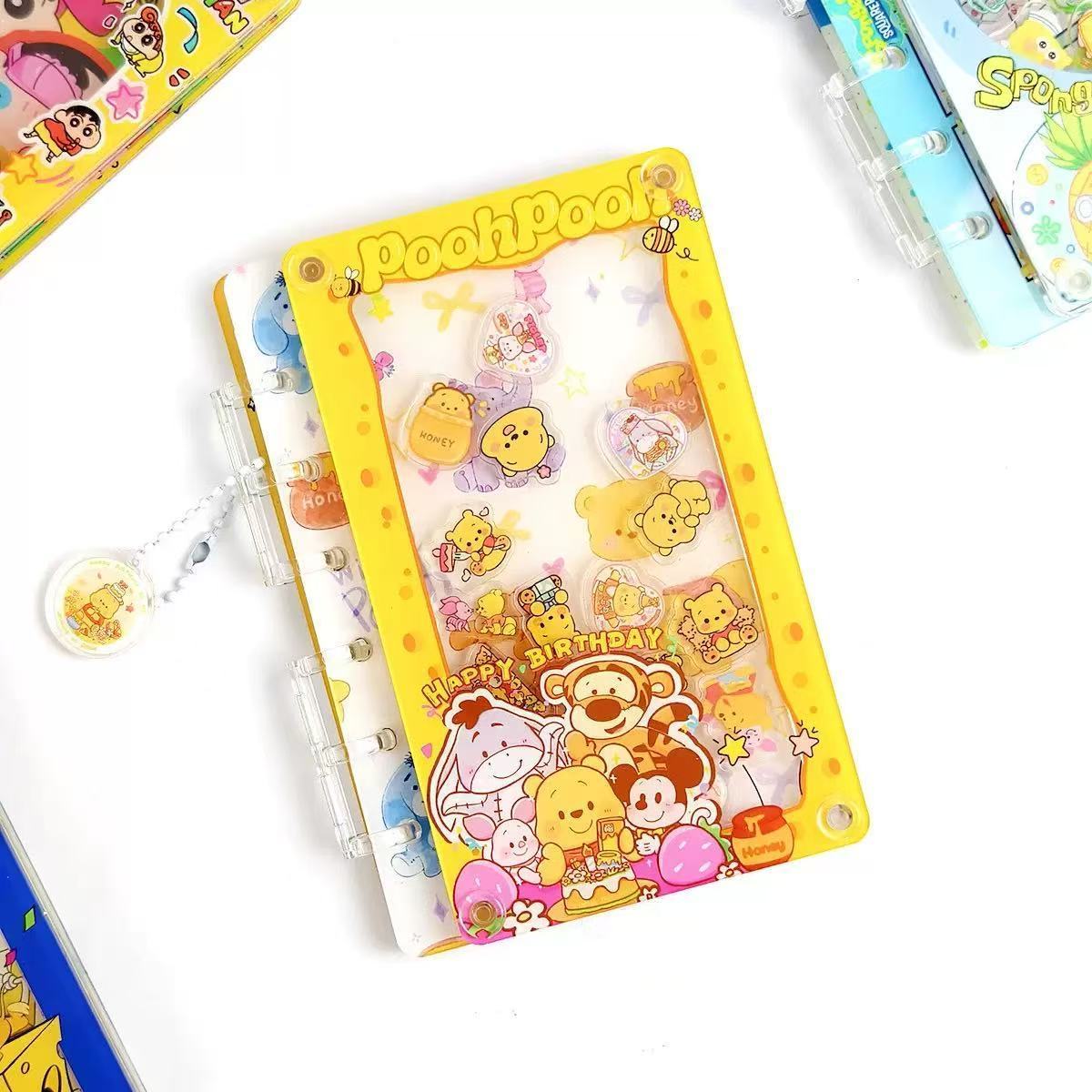【Multi-Repurchase】Acrylic sheet shaker notebook (loose-leaf A7)