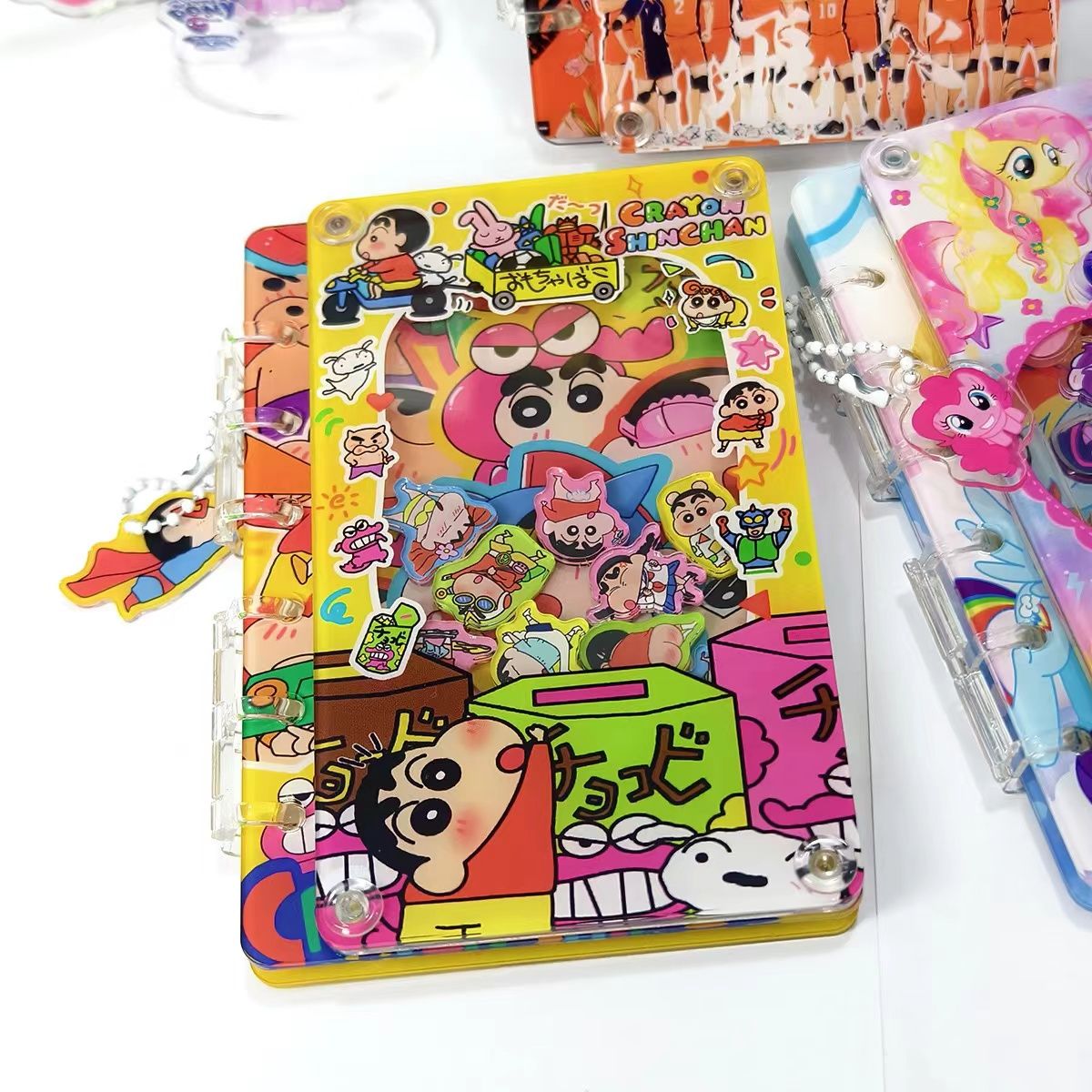 【Multi-Repurchase】Acrylic sheet shaker notebook (loose-leaf A7)