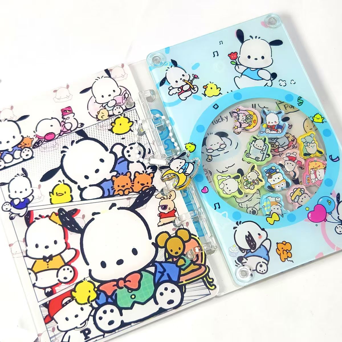 【Multi-Repurchase】Acrylic sheet shaker notebook (loose-leaf A7)