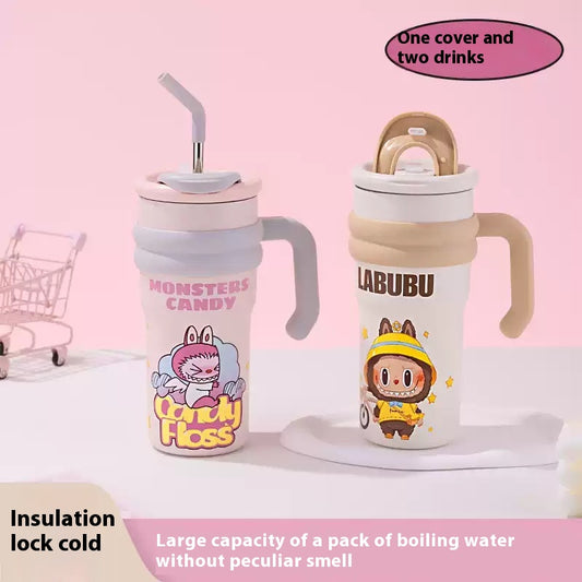 Ice Bar Mugs 316 Large Capacity Straw Mugs
