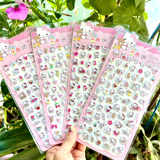 Sanrio Colorful Puff Stickers
