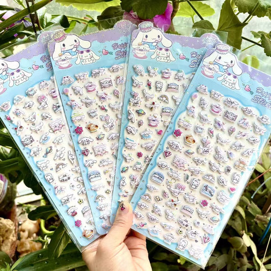 Sanrio Colorful Puff Stickers