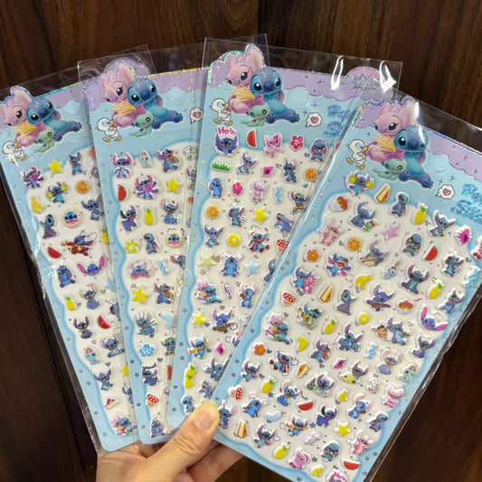 Stitch Puff Stickers: 3D phone case decals