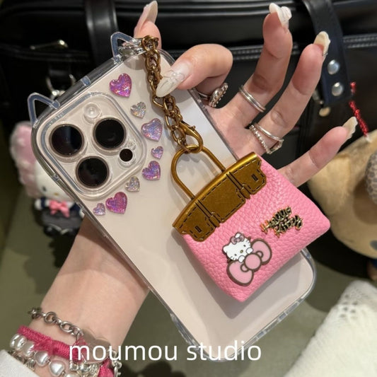 Bag Charm Mini Leather Bag