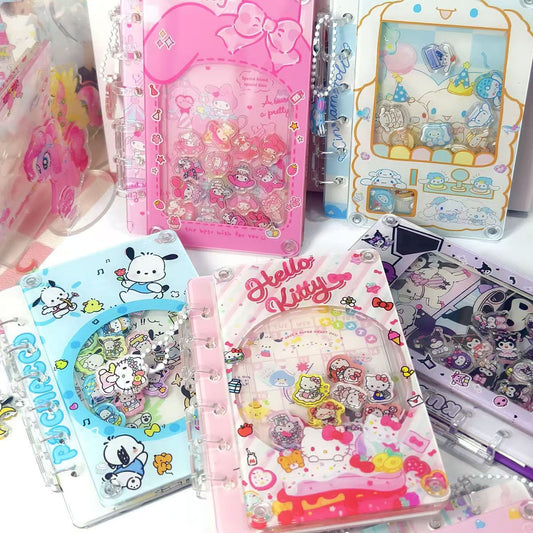 【Multi-Repurchase】Acrylic sheet shaker notebook (loose-leaf A7)