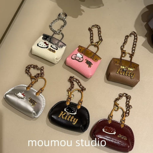 Bag Charm Mini Leather Bag