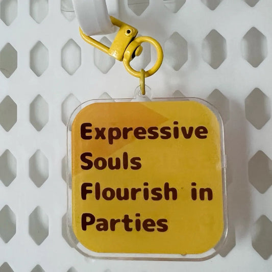 MBTI16 short sentence Acrylic Keychain